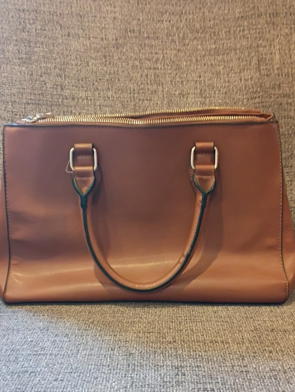 Christian Siriano Brown Faux Leather Purse